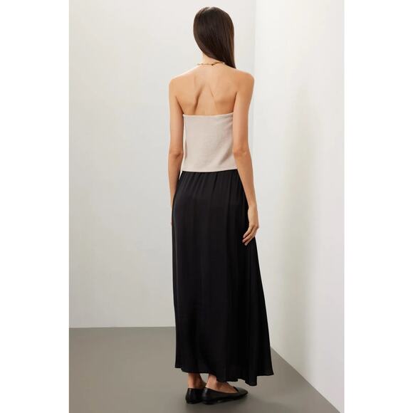 Donni Sz S small Tan Sweater Knit Strapless Sleeveless Tube Top pull on stretch - Picture 3 of 6